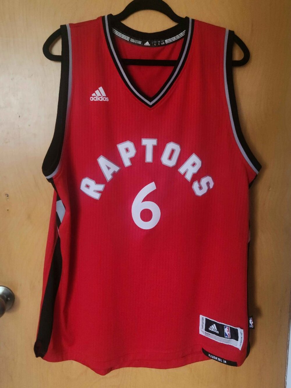 Adidas Cory Joseph Toronto Raptors Jersey - Men’s Large - Red